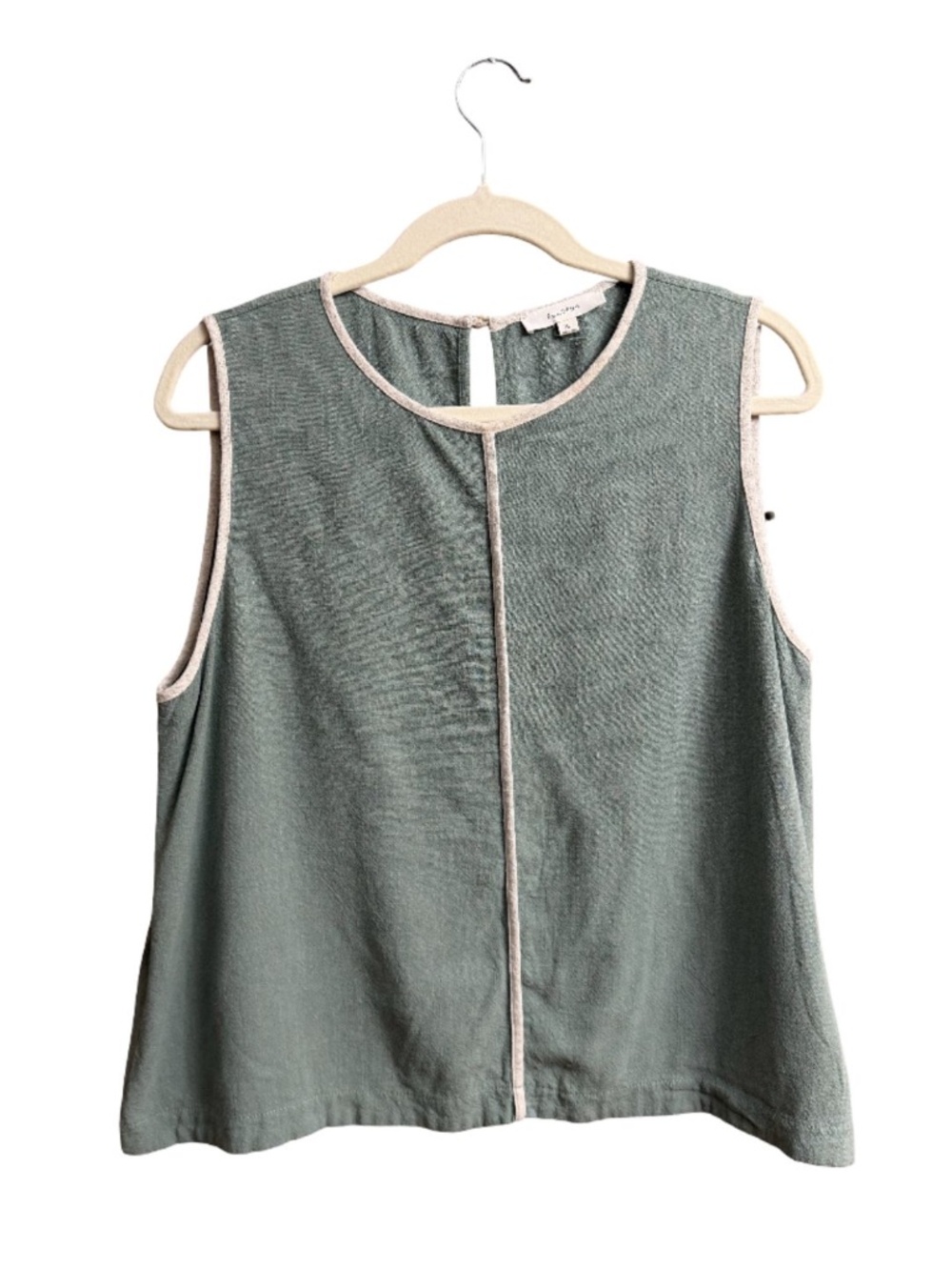 Green Linen Tank